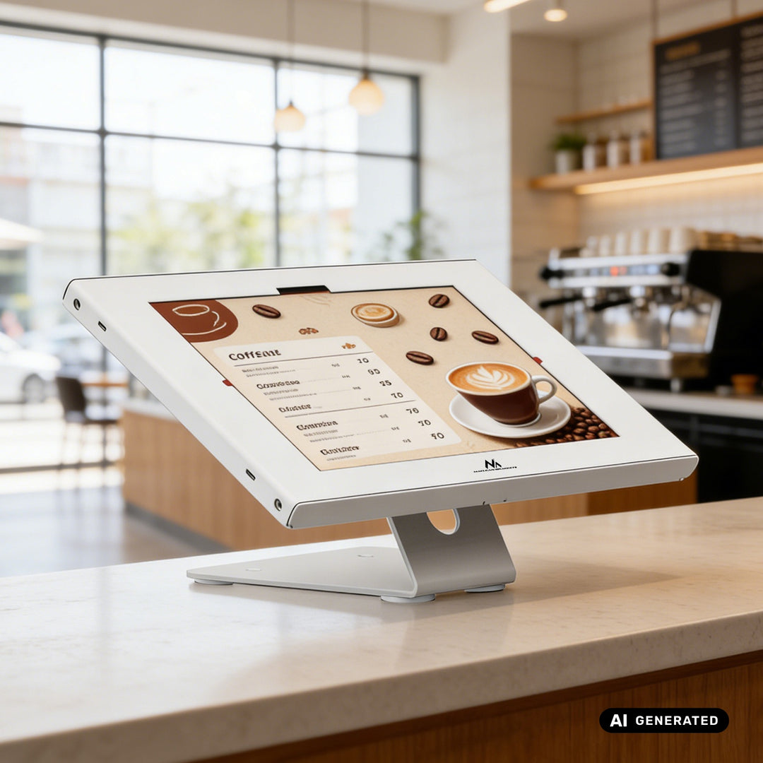 Maclean-tablethouder met vergrendeling, 10,9"-11", iPad Air/Pro, Samsung Tab A- en S-serie, 220 x 323 x 22 mm, MC-957 W