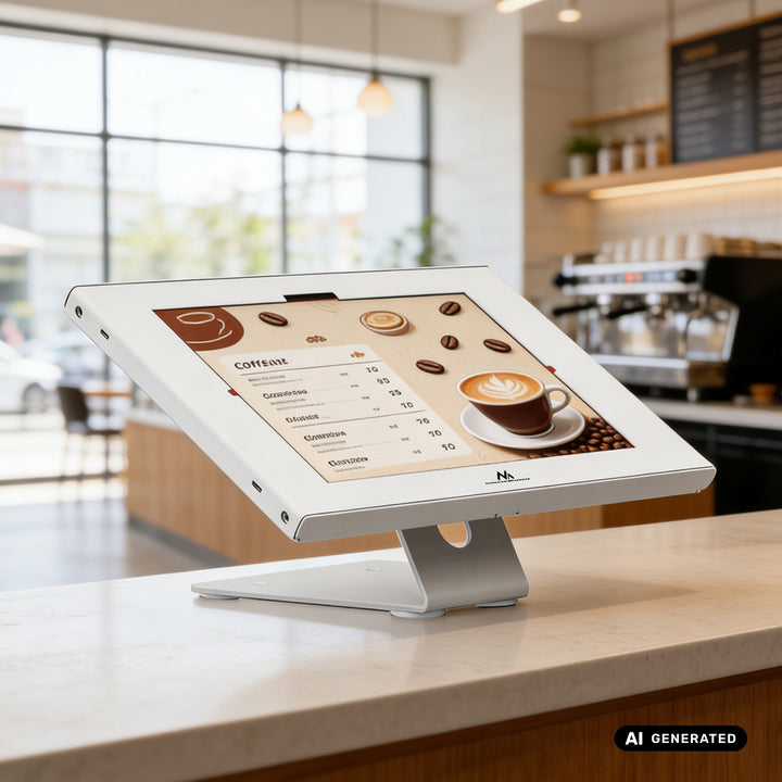 Maclean-tablethouder met vergrendeling, 10,9"-11", iPad Air/Pro, Samsung Tab A- en S-serie, 220 x 323 x 22 mm, MC-957 W