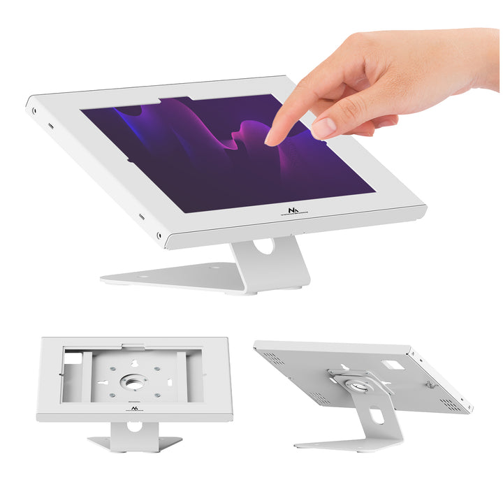 Maclean-tablethouder met vergrendeling, 10,9"-11", iPad Air/Pro, Samsung Tab A- en S-serie, 220 x 323 x 22 mm, MC-957 W