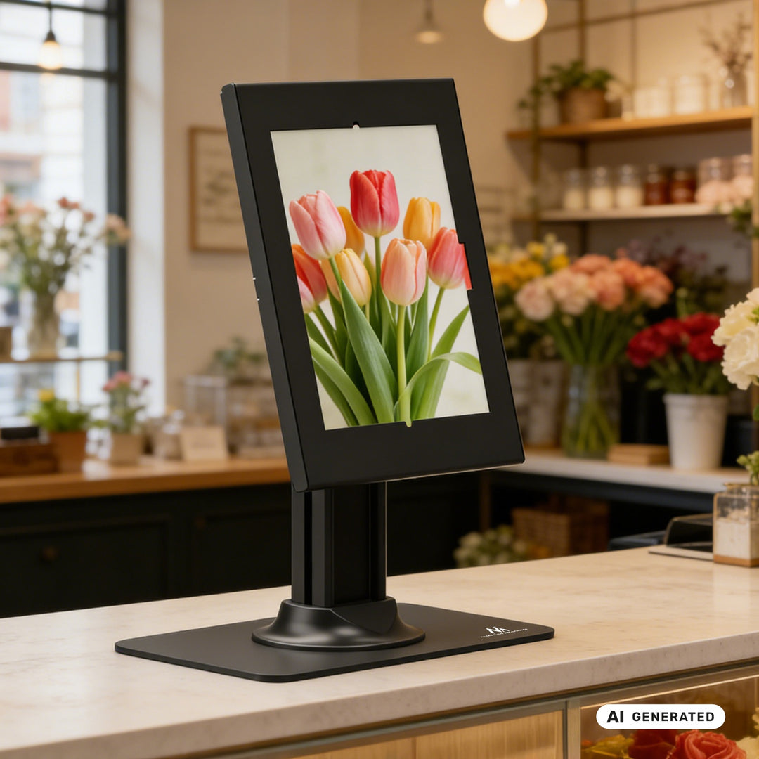 Maclean-tablethouder met vergrendeling, 10,9"-11", iPad Air/Pro, Samsung Tab A- en S-serie, 220 x 323 x 22 mm, MC-959 B