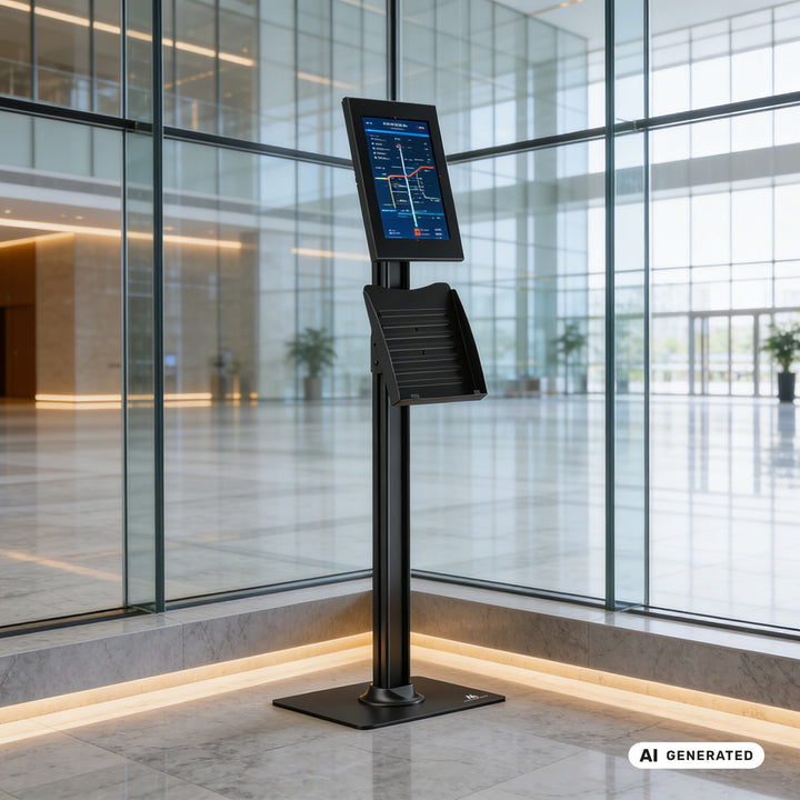 Maclean-tablethouder met vergrendeling, 10,9"-11", iPad Air/Pro, Samsung Tab A- en S-serie, 220 x 323 x 22 mm, MC-960 B