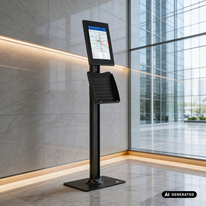 Maclean-tablethouder met vergrendeling, 10,9"-11", iPad Air/Pro, Samsung Tab A- en S-serie, 220 x 323 x 22 mm, MC-960 B
