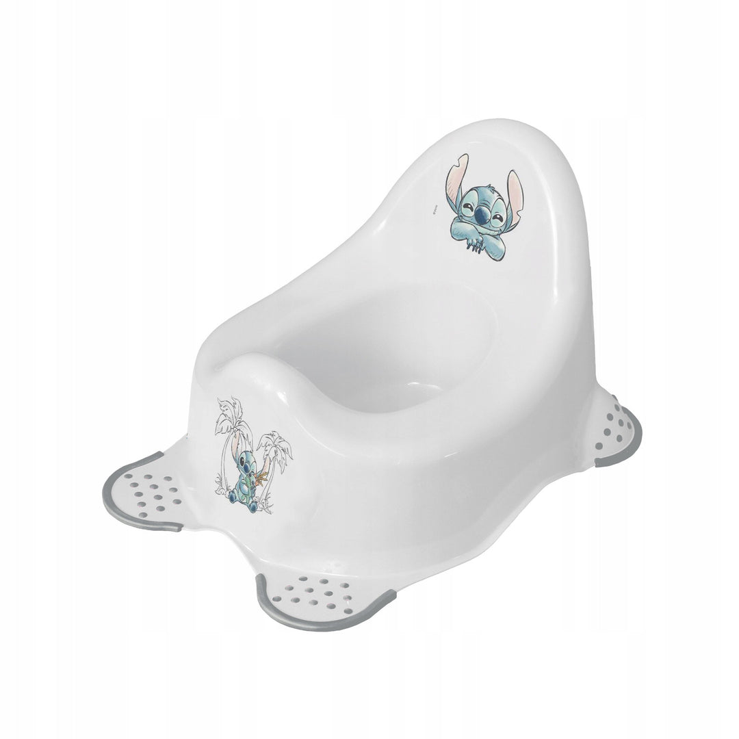 Antislipplatform, twee treden, max. 120 kg, + toiletbril + Stitch-potje