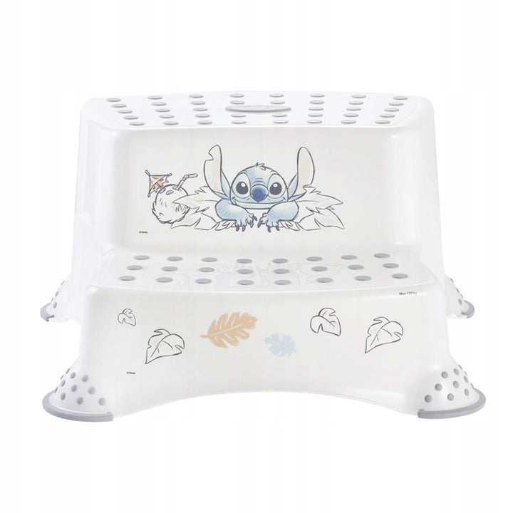 Antislipplatform, twee treden, max. 120 kg, + toiletbril + Stitch-potje