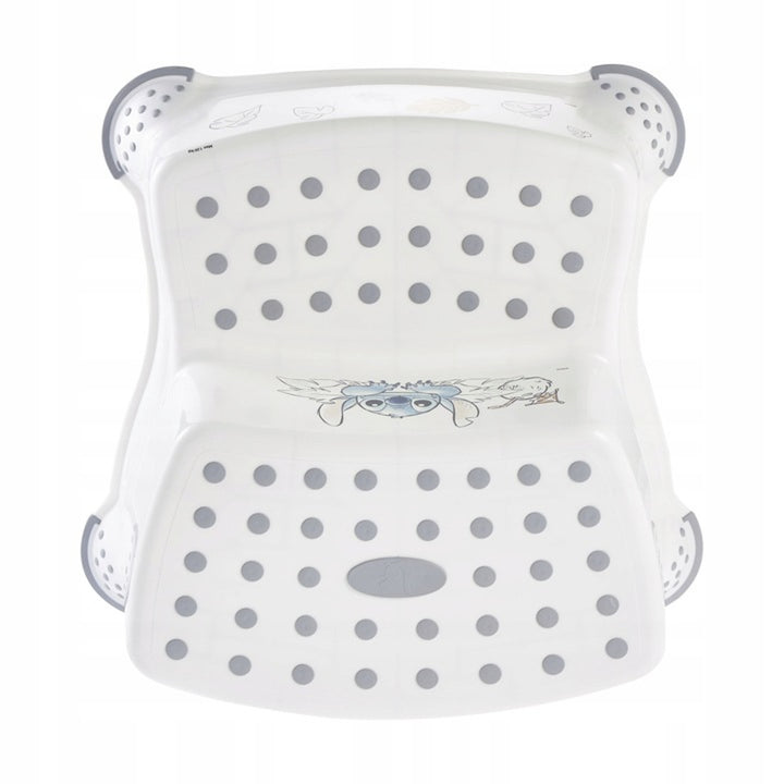 Antislipplatform, twee treden, max. 120 kg, + toiletbril + Stitch-potje