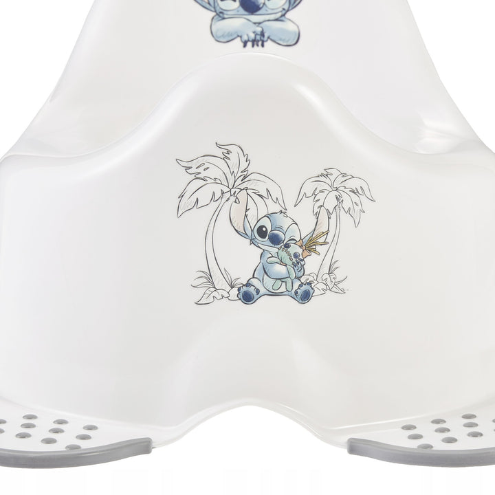 Antislip opstapje, één trede, max. 80 kg + Toiletbril + Potje Stitch