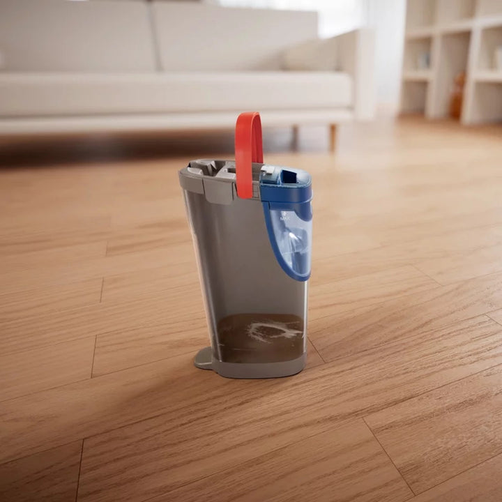 Vileda H2prO platte dweil, 100% scheiding van schoon en vuil water, twee reservoirs, 2 microvezelopzetstukken, 360°-kop, 175774