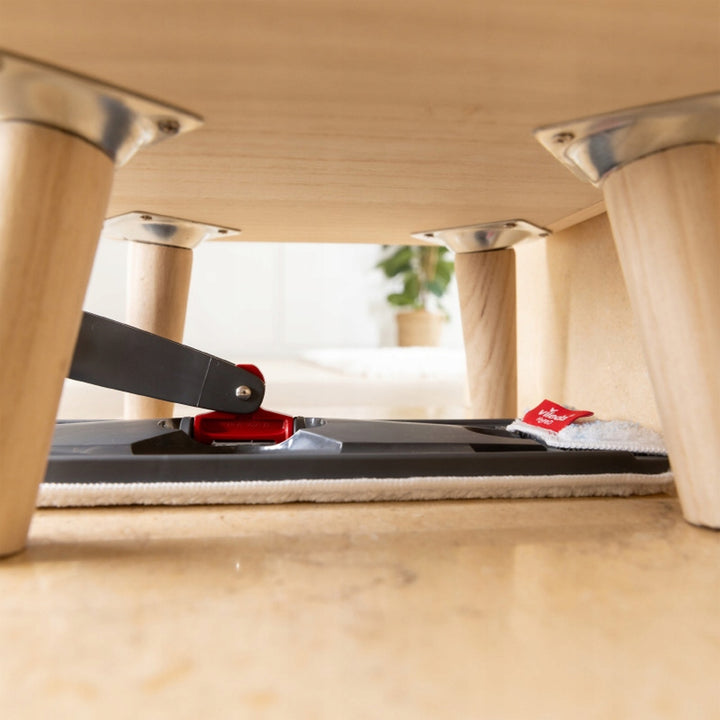 Vileda H2prO platte dweil, 100% scheiding van schoon en vuil water, twee reservoirs, 3 microvezelopzetstukken, 360°-uiteinde, 175774