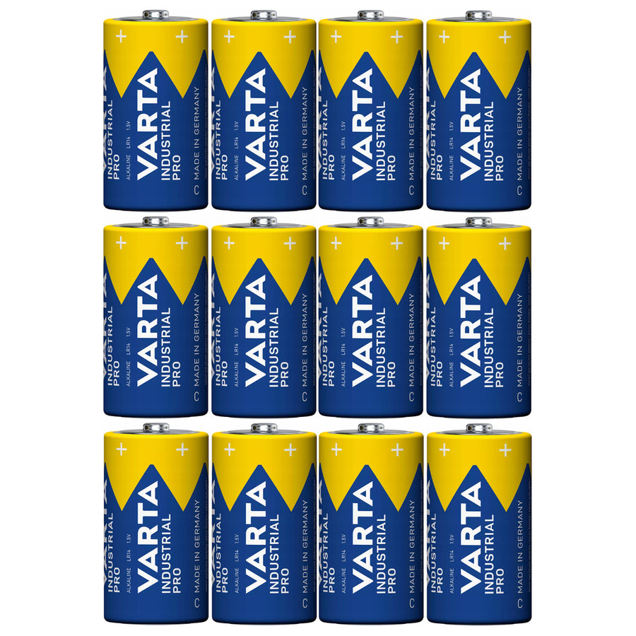 12x batterij R-14 LR14 C 1,5V alkaline Varta Industrial Pro
