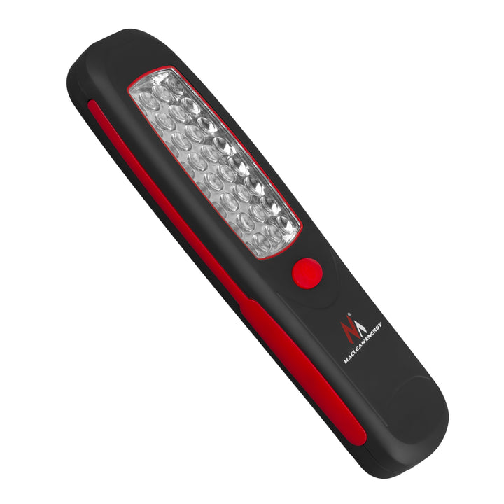 Maclean 24 LED-werkplaatslamp, magneet, haak, MCE03 2 stuks + 6x Varta Industrial LR6/AA R-06-batterij
