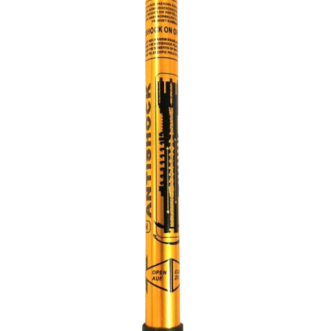 Aluminium Nordic Walking-stokken 65-135 cm telescopisch goudkleurig