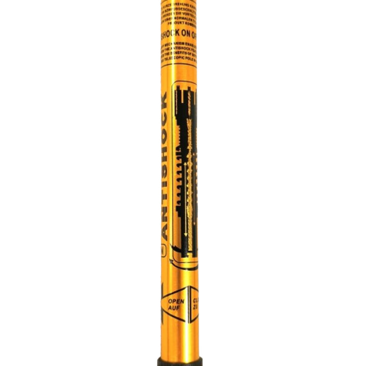 Aluminium Nordic Walking-stokken 65-135 cm telescopisch goudkleurig