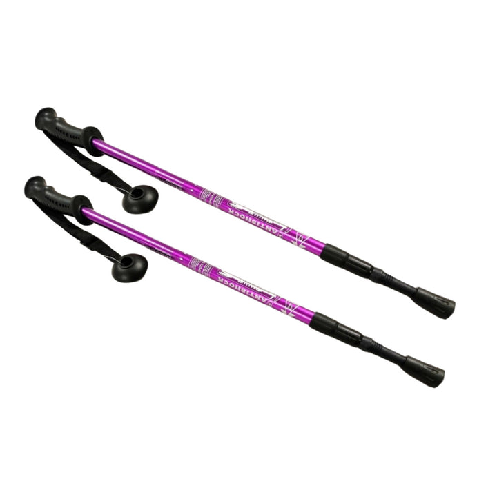 Aluminium Nordic Walking-stokken 65-135 cm telescopisch paars