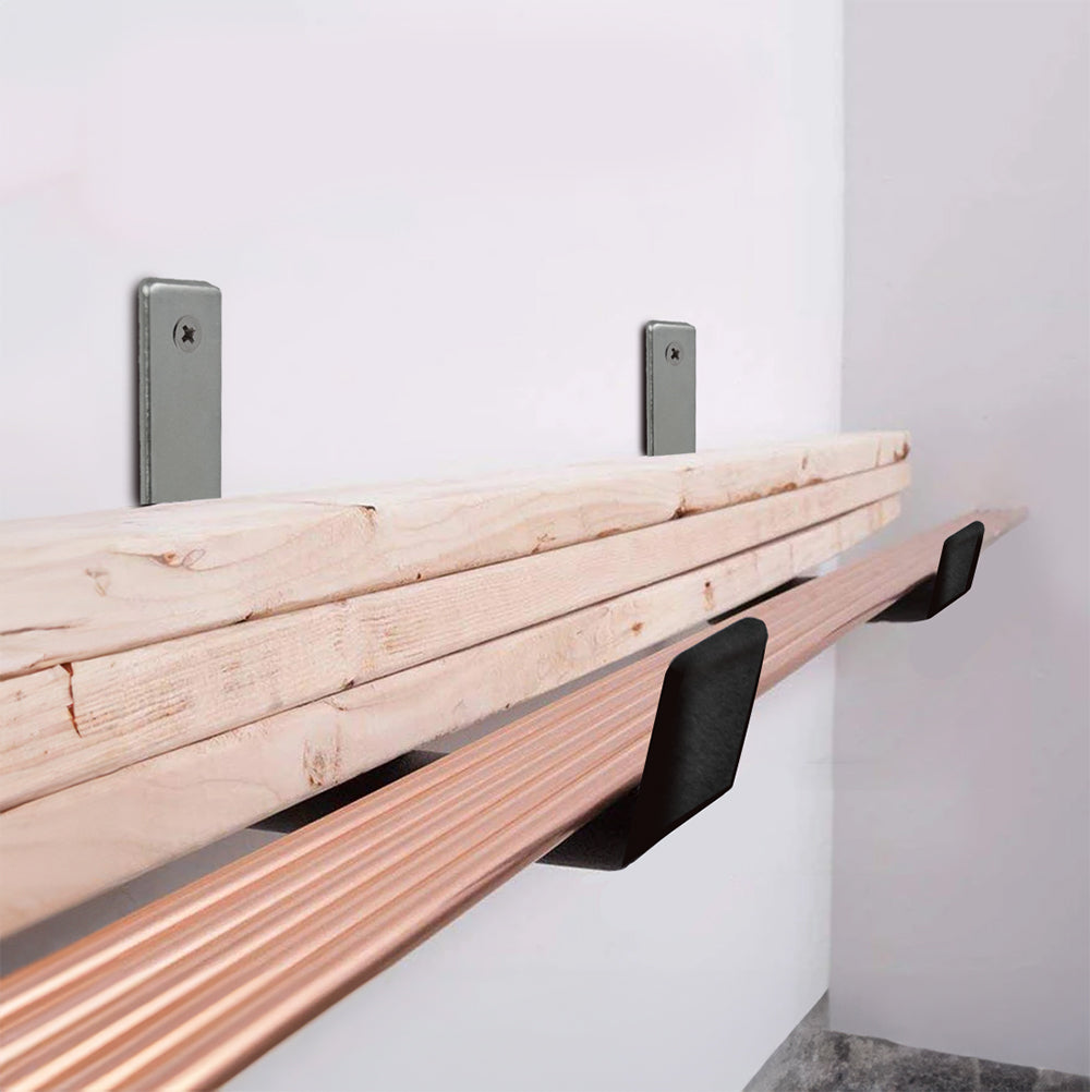 Maclean wandhouder/wandhanger, voor banden, wielen, ladder, fiets, staal, max. belasting 15 kg, MC-435, 3 stuks