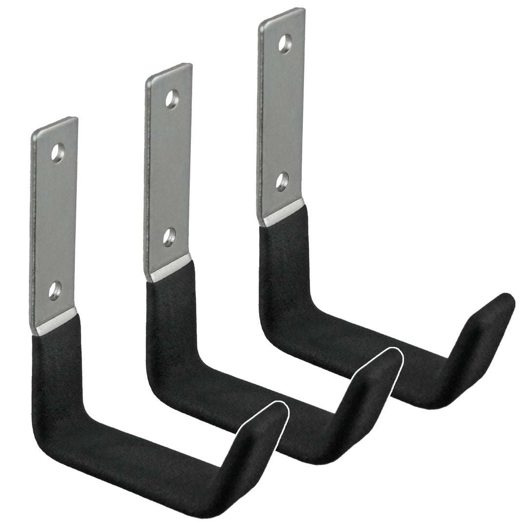 Maclean wandhouder/wandhanger, voor banden, wielen, ladder, fiets, staal, max. belasting 15 kg, MC-435, 3 stuks