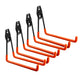 Maclean wandhouder/wandhanger, voor banden, tuingereedschap, ladder, slangen, fiets, max. belasting 25 kg, MC-444, 4 stuks