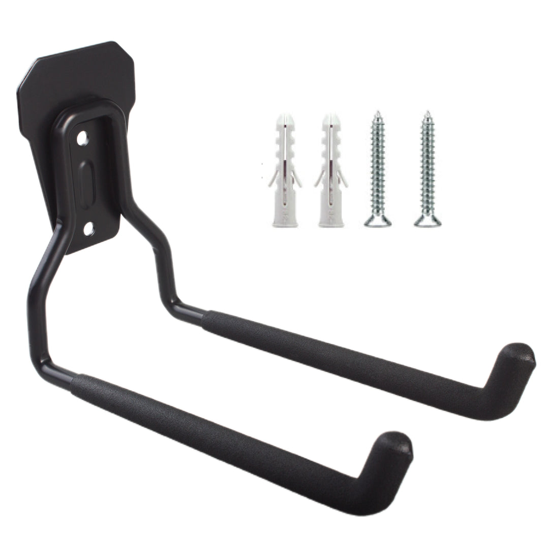 Maclean wandhouder/wandhaak, voor banden, tuingereedschap, ladder, slangen, fietsen, staal, max. belasting 35 kg, MC-440, 2 stuks