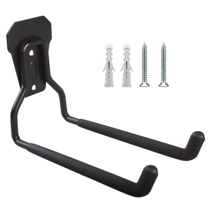 Maclean wandhouder/wandhaak, voor banden, tuingereedschap, ladder, slangen, fietsen, staal, max. belasting 35 kg, MC-440, 3 stuks