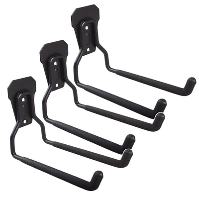 Maclean wandhouder/wandhaak, voor banden, tuingereedschap, ladder, slangen, fietsen, staal, max. belasting 35 kg, MC-440, 3 stuks