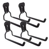Maclean wandhouder/wandhanger, voor banden, tuingereedschap, ladder, slangen, fietsen, staal, max. belasting 35 kg, MC-440, 4 stuks