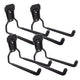 Maclean wandhouder/wandhanger, voor banden, tuingereedschap, ladder, slangen, fietsen, staal, max. belasting 35 kg, MC-440, 4 stuks