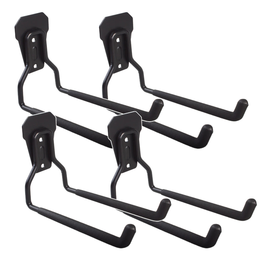 Maclean wandhouder/wandhanger, voor banden, tuingereedschap, ladder, slangen, fietsen, staal, max. belasting 35 kg, MC-440, 4 stuks