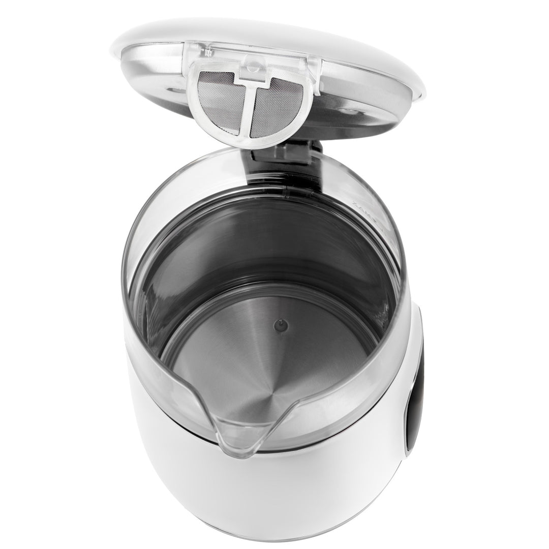Elektrische glazen waterkoker met temperatuurregeling 1,7 l, LED, 40–100 °C, Adler AD 1305 WS wit