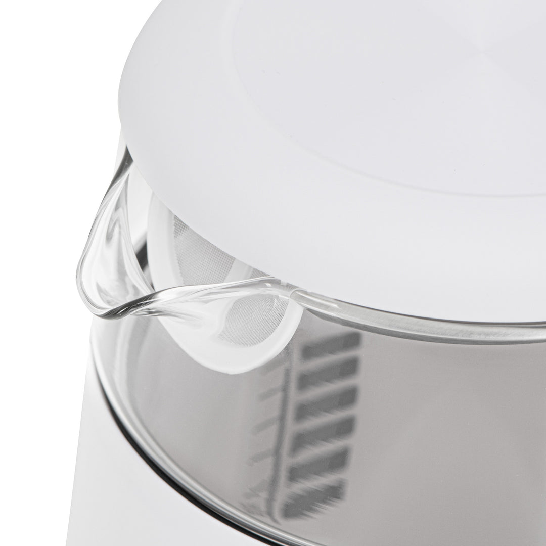 Elektrische glazen waterkoker met temperatuurregeling 1,7 l, LED, 40–100 °C, Adler AD 1305 WS wit