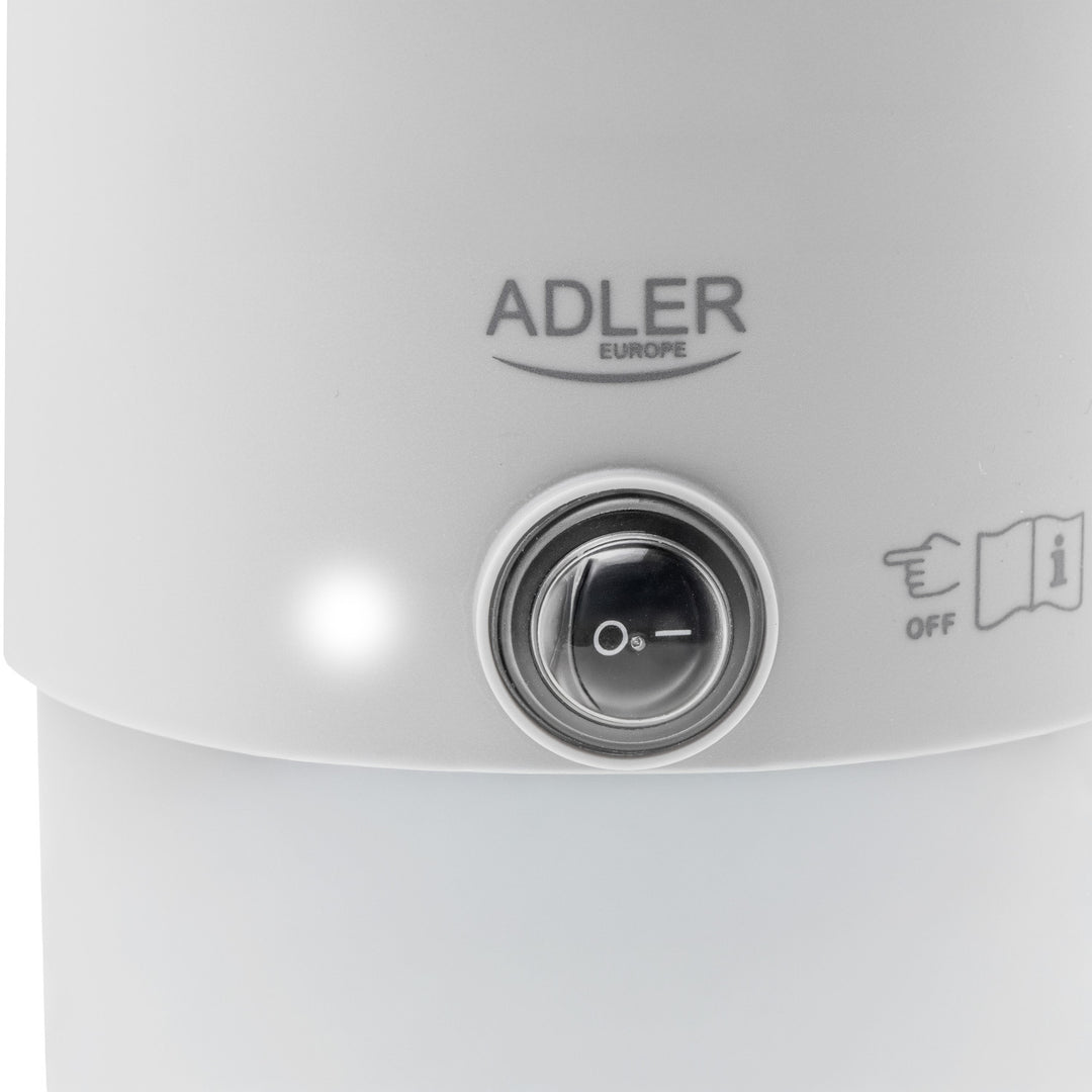 Adler elektrische waterkoker, voor op reis, dubbele wand, inhoud 0,8 l, max. vermogen 650 W, grijs, AD 1388