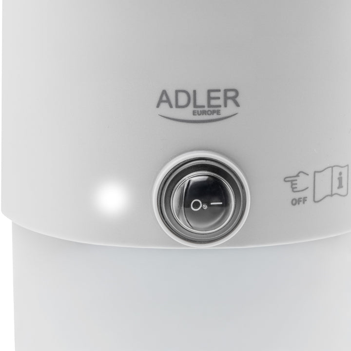 Adler elektrische waterkoker, voor op reis, dubbele wand, inhoud 0,8 l, max. vermogen 650 W, grijs, AD 1388