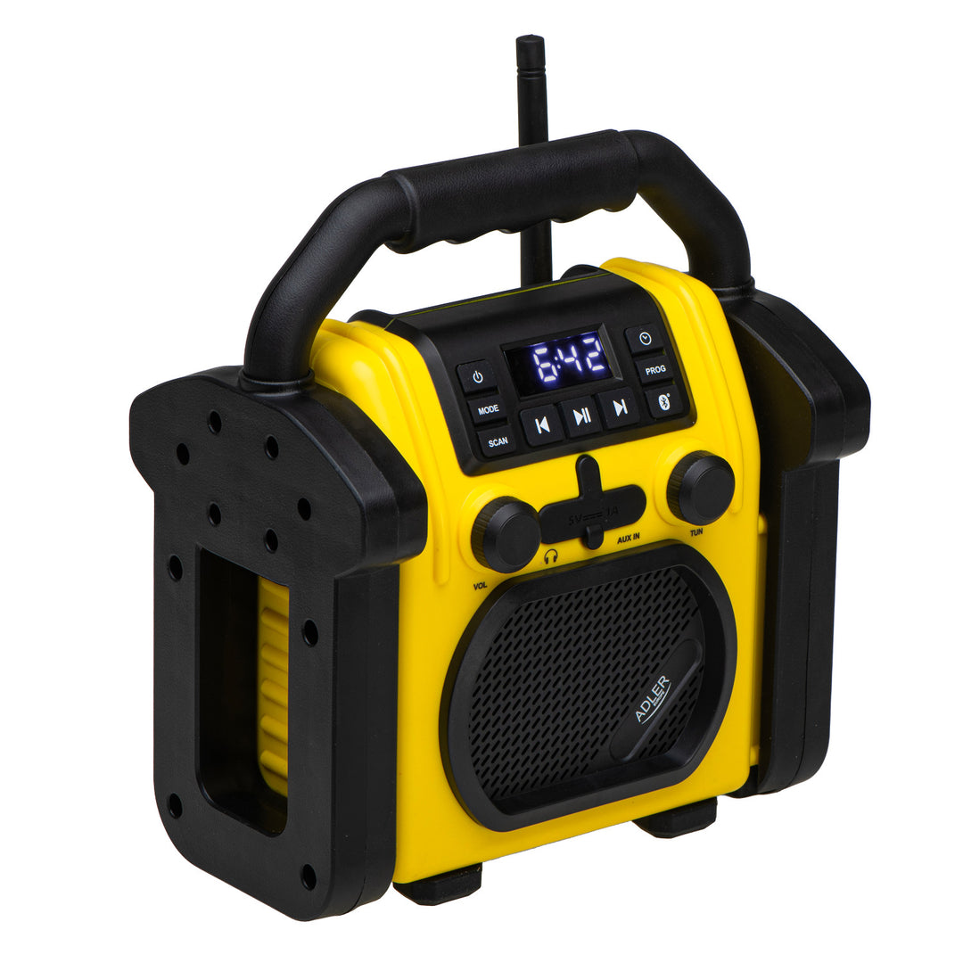 Adler bouwradio, Bluetooth 5.1, IPX 54, vermogen 10 W, AD 1911