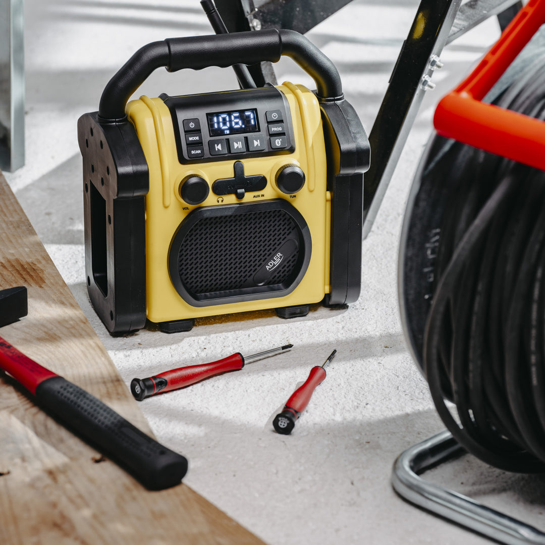 Adler bouwradio, Bluetooth 5.1, IPX 54, vermogen 10 W, AD 1911