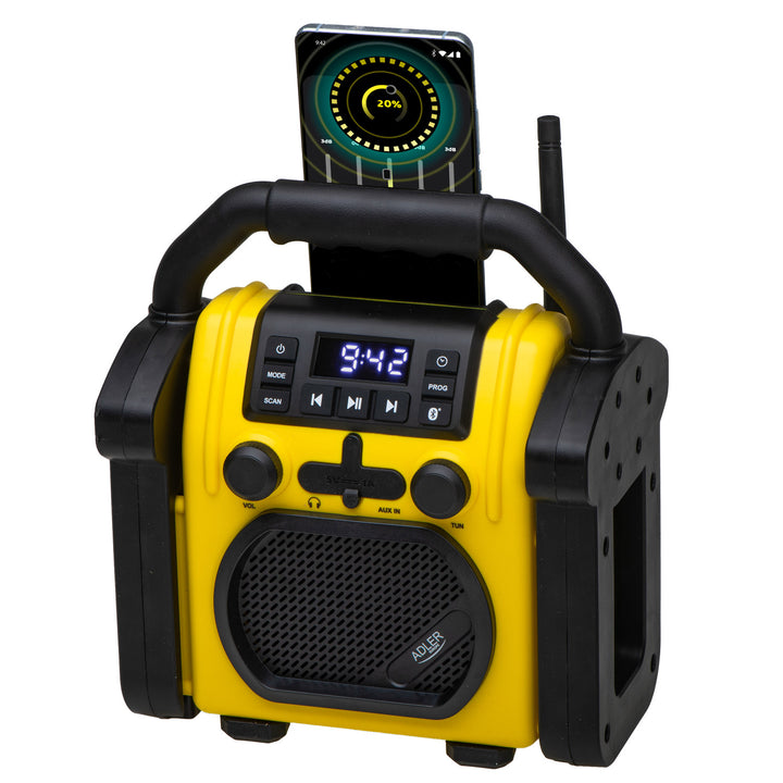 Adler bouwradio, Bluetooth 5.1, IPX 54, vermogen 10 W, AD 1911