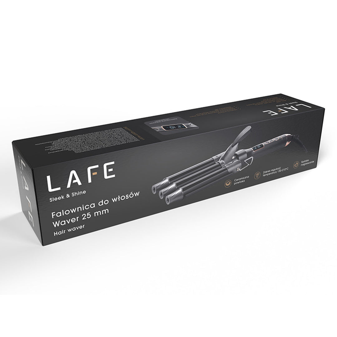 LAFE-krultang, diameter van de verwarmingselementen 25 mm, vermogen 105 W, Sleek & Shine Waver