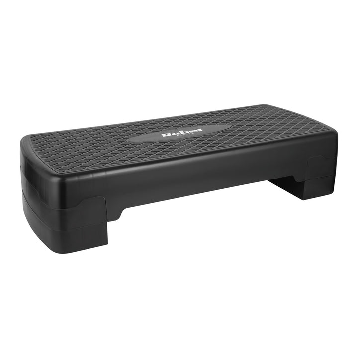 Aerobics- en fitnessstep Rebel Active, 3 treden, 68 cm, zwart, RBA-3227-BK