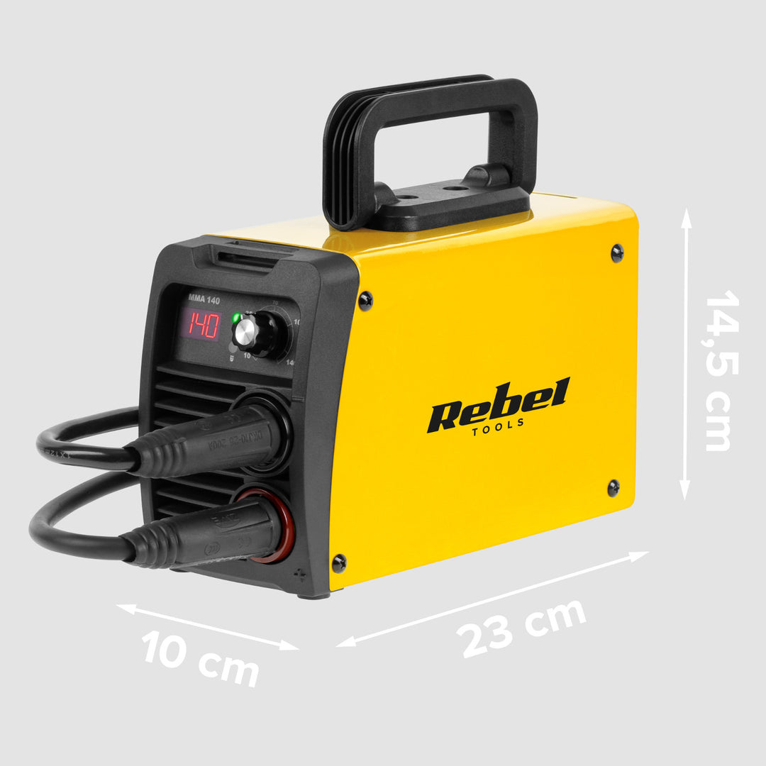 Rebel-lasapparaat, MMA, LED-display, IP21S, 10 - 140 A, RB-1040