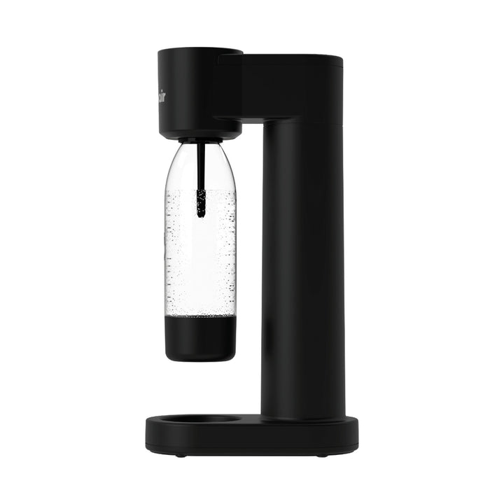 Dafi Push Air-koolzuurapparaat, kleur: zwart, inclusief 2 flessen van 0,7 l en een CO₂-patroon