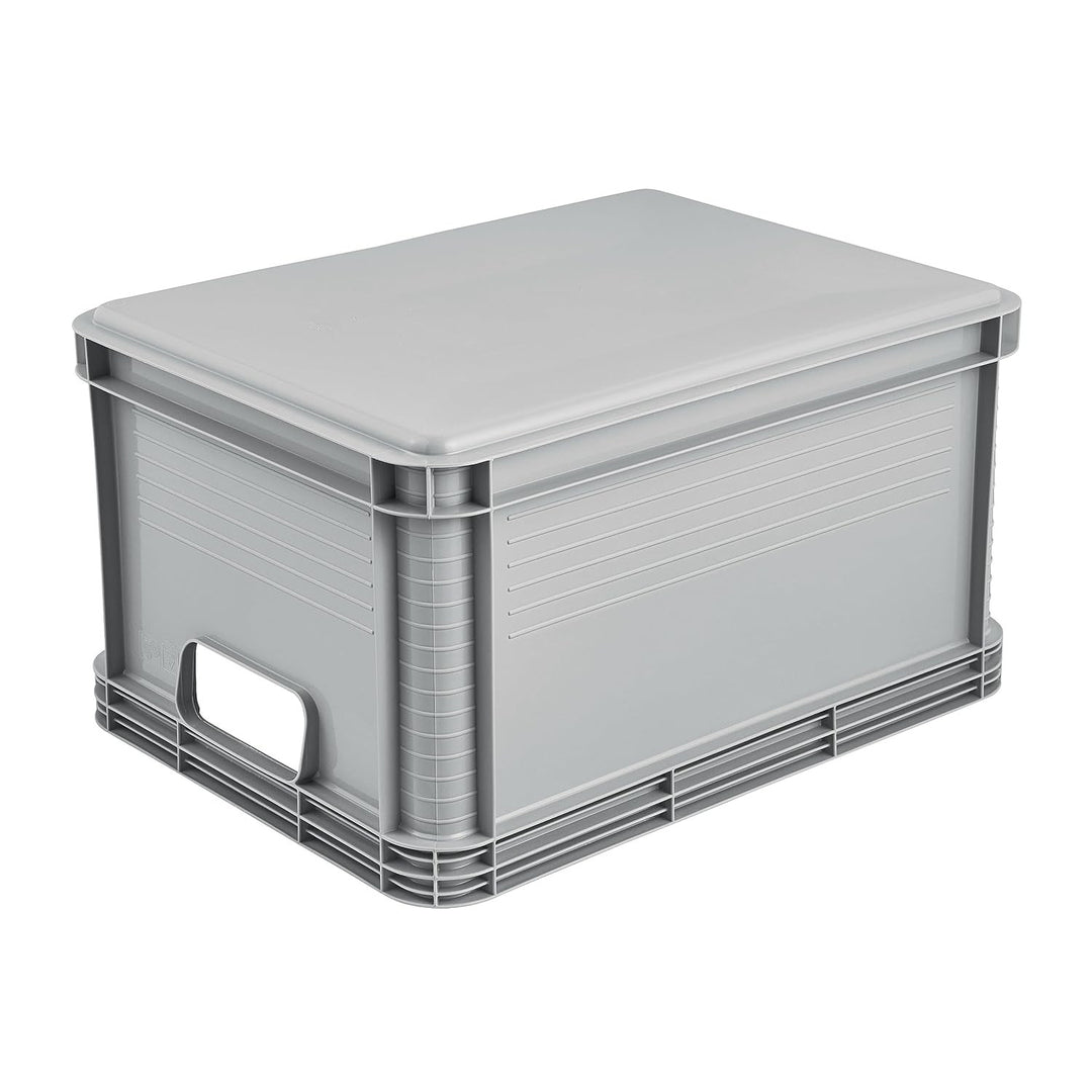 Robert Keeper-draagbak, inhoud 20 l, grijs, geschikt voor voedsel, lichtgewicht en duurzaam, draagvermogen tot 30 kg
