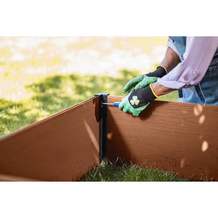 Keter Maple tuinrand, kunststof, bruin, afmetingen 106x106x32 cm, weerbestendig, 249299