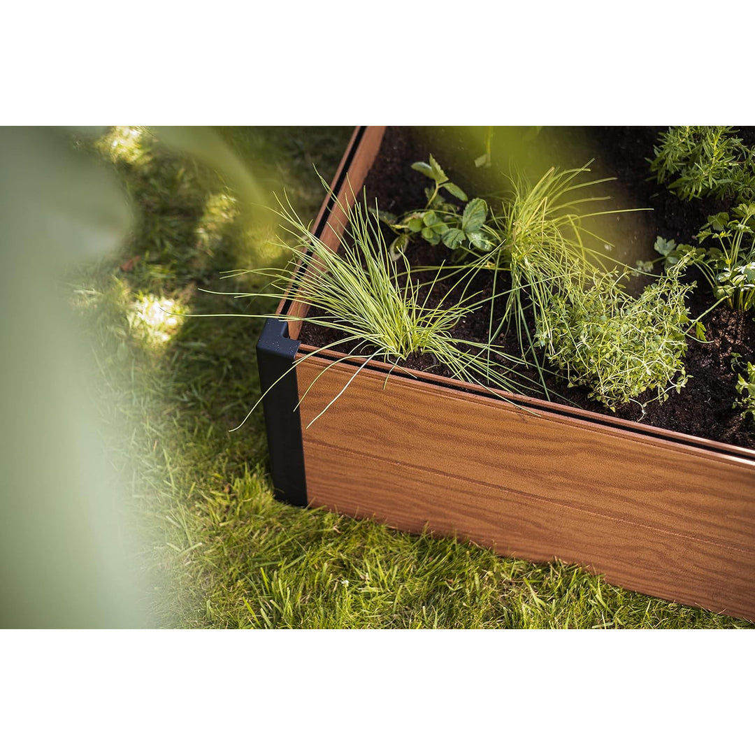 Keter Maple tuinrand, kunststof, bruin, afmetingen 106x106x32 cm, weerbestendig, 249299