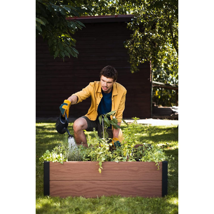 Keter Maple tuinrand, kunststof, bruin, afmetingen 106x106x32 cm, weerbestendig, 249299