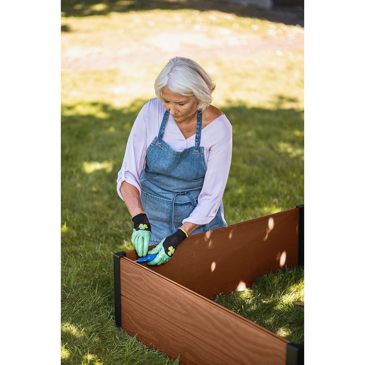 Keter Maple tuinrand, kunststof, bruin, afmetingen 106x106x32 cm, weerbestendig, 249299