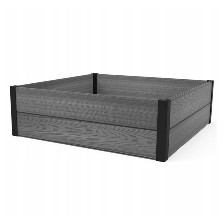 Keter Maple tuinrand, kunststof, kleur grijs, afmetingen 106x106x32 cm, weerbestendig, 249298