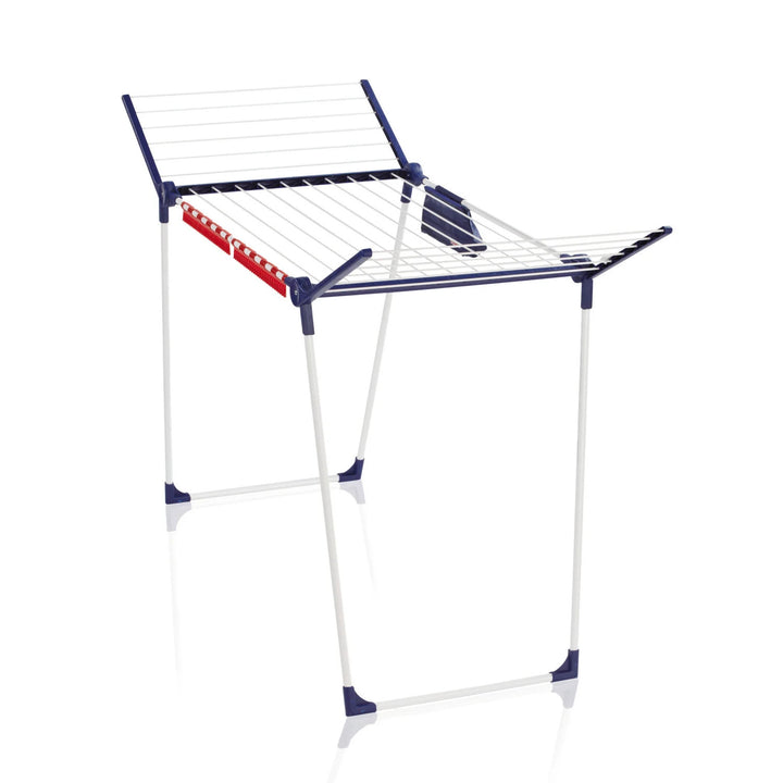 Pegasus 180 Solid Plus droogrek van Leifheit, lengte van de lijnen 18 m, stabiele parallelle poten, weerbestendig, 2 wasknijpers, 81510