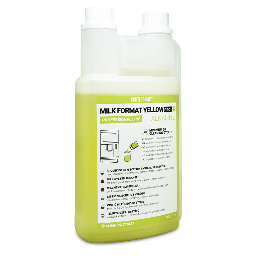 Reinigingsmiddel voor melksysteem 1 l, Coffee Format MILK FORMAT YELLOW PRO