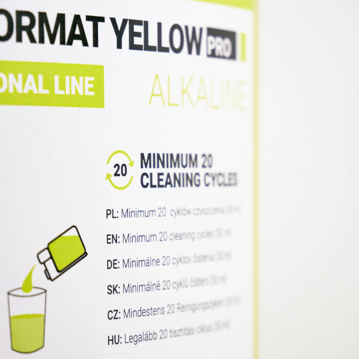 Reinigingsmiddel voor melksysteem 1 l, Coffee Format MILK FORMAT YELLOW PRO