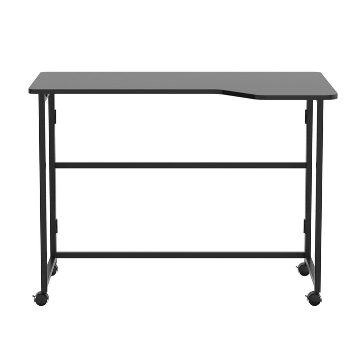 Opvouwbaar bureau Maclean, zwart, verplaatsbaar, 100 x 65 cm, max. 50 kg, hoekmodel, L-vorm, MC-1250 L/B