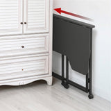 Opvouwbaar bureau Maclean, zwart, verplaatsbaar, 100 x 65 cm, max. 50 kg, hoekmodel, L-vorm, MC-1250 L/B