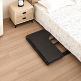 Opvouwbaar bureau Maclean, zwart, verplaatsbaar, 100 x 65 cm, max. 50 kg, hoekmodel, L-vorm, MC-1250 L/B