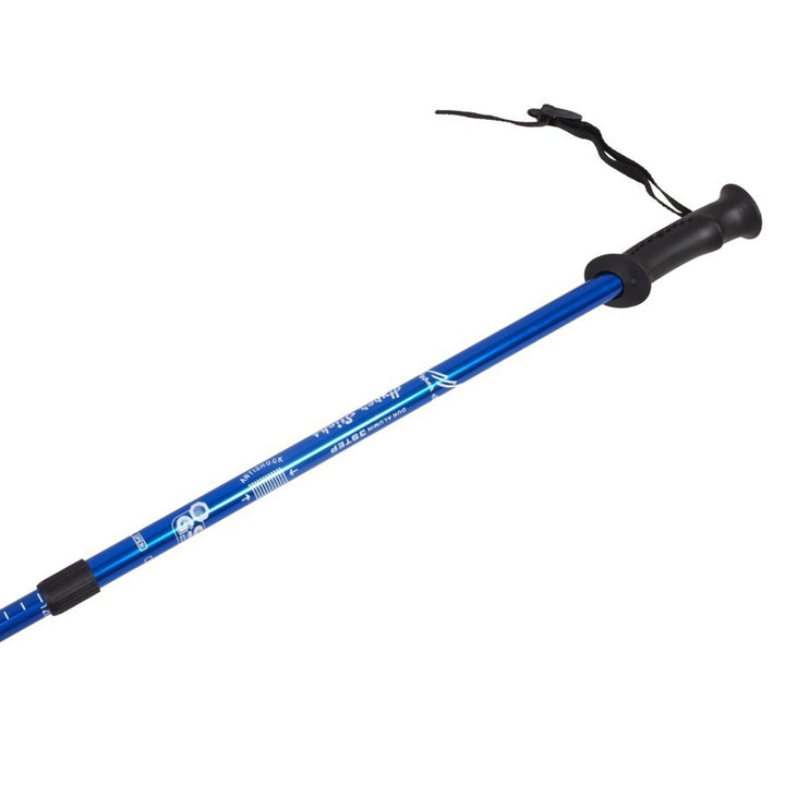 Aluminium Nordic Walking-stokken, 65-135 cm, telescopisch, blauw, 2 paar